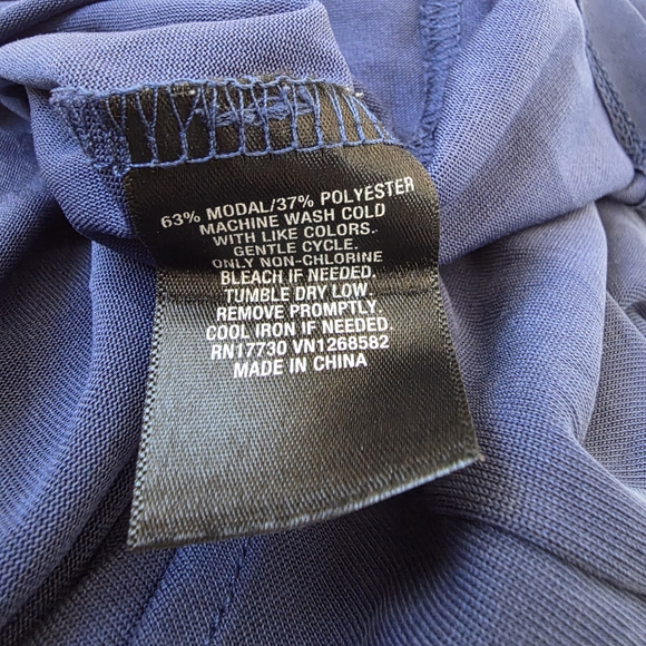 ✨ Mossimo One-Shoulder Ruffle Sleeve Top – Indigo – Size Small ✨ - Picture 12 of 12